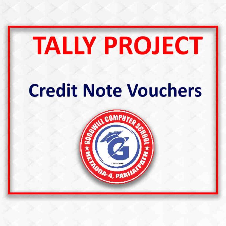 Prepare the Credit Note